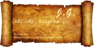 Járó Gizella névjegykártya